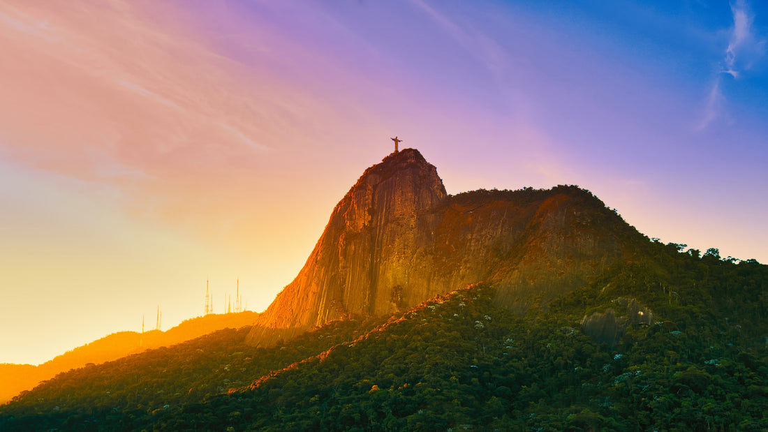 Scenic Image of Christ the Redeemer Statue in Brazil
